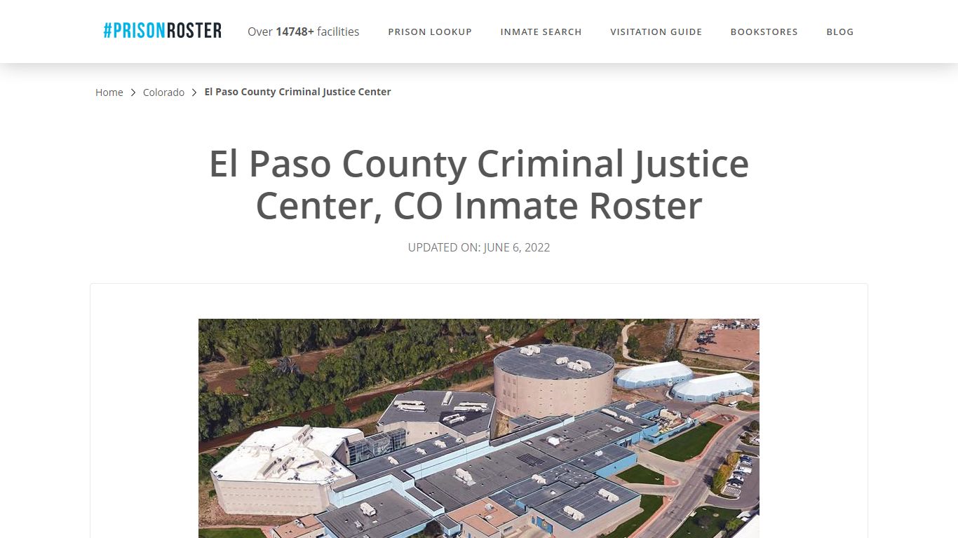 El Paso County Criminal Justice Center, CO Inmate Roster